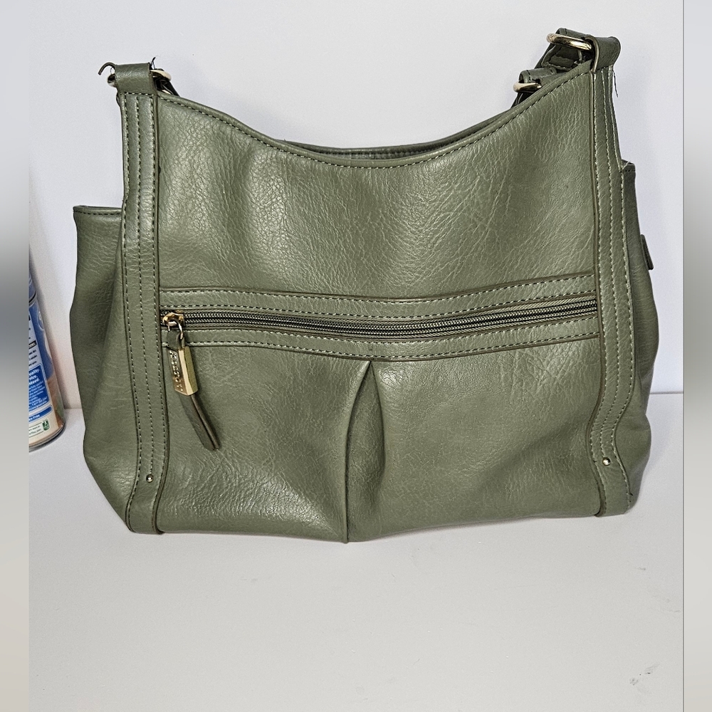 Olive Green Koltov - Vegan Leather Shoulder Bag